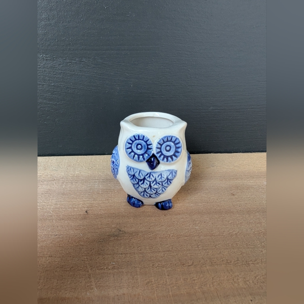 Adorable Vintage Owl Toothpick Holder
